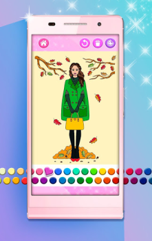 Herunterladen Girls Coloring Pages Gelegentlich für Android Bildschirmfoto 3