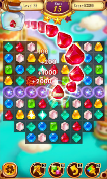 Herunterladen verrückte Juwelenwelt Puzzle-Spiele für Android Bildschirmfoto 4