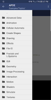 Herunterladen APDE - Android Processing IDE Werkzeuge für Android Bildschirmfoto 4