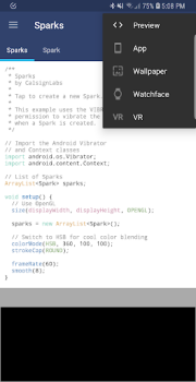 Herunterladen APDE - Android Processing IDE Werkzeuge für Android Bildschirmfoto 5