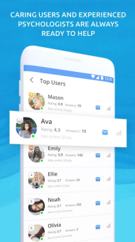 Herunterladen BestHelp — Anonymer Chat. Psyc Gesundheit & Fitness für Android Bildschirmfoto 6