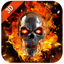 Herunterladen  Flaming Skull Live Wallpaper for Free
