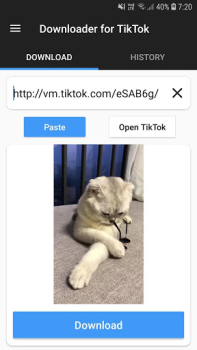 Herunterladen Downloader for TikTok Werkzeuge für Android Bildschirmfoto 3