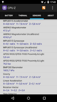 Herunterladen CPU-Z Werkzeuge für Android Bildschirmfoto 6
