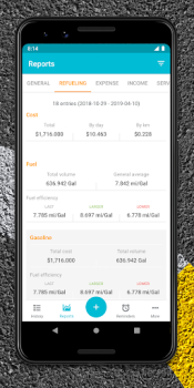 Herunterladen Drivvo - Fahrzeugmanagement Autos & Transport für Android Bildschirmfoto 3