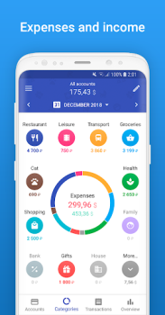 Herunterladen 1Money: Ausgaben, Budget Finanzen für Android Bildschirmfoto 2