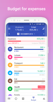 Herunterladen 1Money: Ausgaben, Budget Finanzen für Android Bildschirmfoto 7