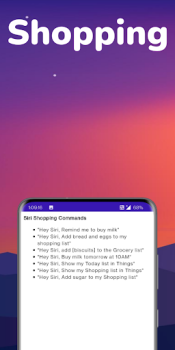 Herunterladen Commands For Siri Bücher und Leitfäden für Android Bildschirmfoto 2