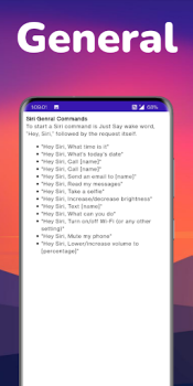 Herunterladen Commands For Siri Bücher und Leitfäden für Android Bildschirmfoto 3