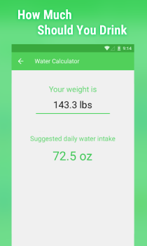 Herunterladen Wasser Trinkwecker Gesundheit & Fitness für Android Bildschirmfoto 7