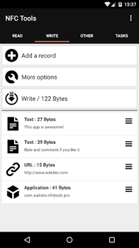 Herunterladen NFC Tools Werkzeuge für Android Bildschirmfoto 4