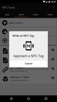 Herunterladen NFC Tools Werkzeuge für Android Bildschirmfoto 5