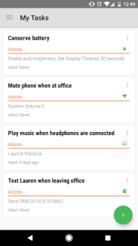 Herunterladen Trigger - Task Launcher Werkzeuge für Android Bildschirmfoto 2