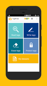 Herunterladen NFC TagWriter by NXP Arbeit für Android