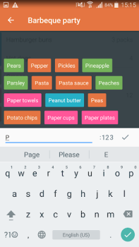 Herunterladen Buy Me a Pie! Einkaufsliste Einkaufen für Android Bildschirmfoto 2