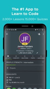 Herunterladen Sololearn: AI & Code Learning Bildung für Android Bildschirmfoto 3