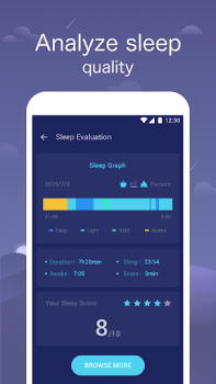 Herunterladen Sleep Monitor: Sleep Tracker Gesundheit & Fitness für Android Bildschirmfoto 4