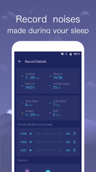 Herunterladen Sleep Monitor: Sleep Tracker Gesundheit & Fitness für Android Bildschirmfoto 5