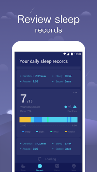 Herunterladen Sleep Monitor: Sleep Tracker Gesundheit & Fitness für Android Bildschirmfoto 6