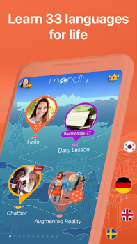Herunterladen Sprachen lernen - Mondly Bildung für Android Bildschirmfoto 2