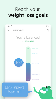 Herunterladen Lifesum Kalorien Zähler & Diät Gesundheit & Fitness für Android Bildschirmfoto 4