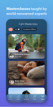 Herunterladen Calm: Meditation und Schlaf Gesundheit & Fitness für Android Bildschirmfoto 6