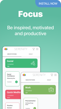 Herunterladen Serenity: Meditation Gesundheit & Fitness für Android Bildschirmfoto 6