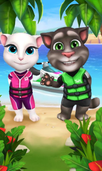 Herunterladen Talking Tom Jetski Gelegentlich für Android Bildschirmfoto 5