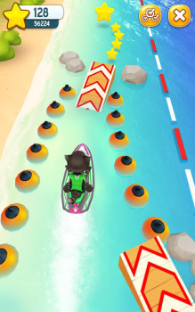 Herunterladen Talking Tom Jetski Gelegentlich für Android Bildschirmfoto 7