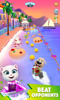 Herunterladen Talking Tom Jetski 2 Gelegentlich für Android Bildschirmfoto 2