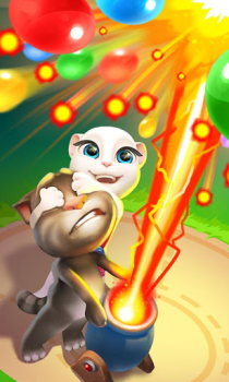Herunterladen Talking Tom Bubble Shooter Gelegentlich für Android Bildschirmfoto 2