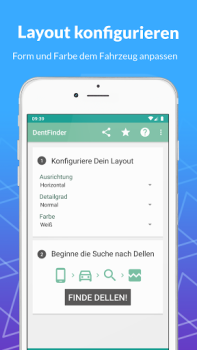 Herunterladen DentFinder - PDR Lampe Autos & Transport für Android Bildschirmfoto 2