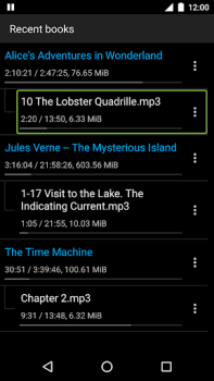 Herunterladen Simple Audiobook Player Musik und Audio für Android Bildschirmfoto 5