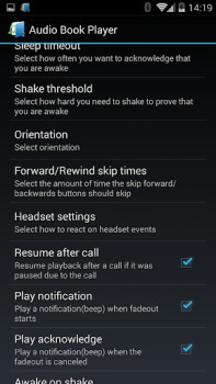 Herunterladen Audiobook Player 2 Video-Player und -Editoren für Android Bildschirmfoto 2