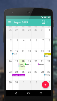 Herunterladen Etar - OpenSource Kalender Arbeit für Android Bildschirmfoto 3