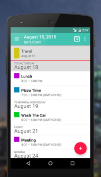 Herunterladen Etar - OpenSource Kalender Arbeit für Android Bildschirmfoto 5