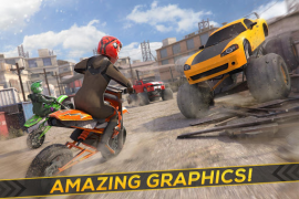 Herunterladen Real Motorrad Offroad Rennen Rennen für Android Bildschirmfoto 5