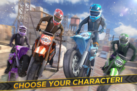 Herunterladen Real Motorrad Offroad Rennen Rennen für Android Bildschirmfoto 6