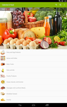 Herunterladen Kalorientabelle Gesundheit & Fitness für Android Bildschirmfoto 4