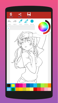 Herunterladen Anime-Malbuch für Erwachsene Kunst & Design für Android Bildschirmfoto 3