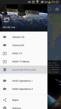 Herunterladen ISS Live Now: Unsere Erde Live Bildung für Android Bildschirmfoto 3