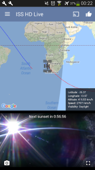 Herunterladen ISS Live Now: Unsere Erde Live Bildung für Android Bildschirmfoto 4
