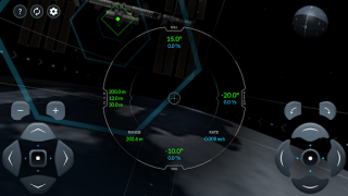 Herunterladen SpaceX Dragon to ISS Docking Simulatoren für Android Bildschirmfoto 2