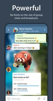 Herunterladen Telegram Kommunikation für Android Bildschirmfoto 2