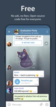 Herunterladen Telegram Kommunikation für Android Bildschirmfoto 5