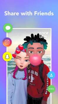 Herunterladen Face Cam | Face Emoji Avatar Foto für Android Bildschirmfoto 6