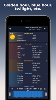 Herunterladen Ephemeris – Sonne Kalender Werkzeuge für Android Bildschirmfoto 4
