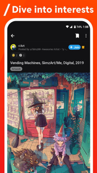 Herunterladen Reddit Nachrichten & Magazine für Android Bildschirmfoto 3