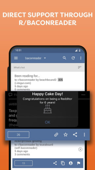 Herunterladen BaconReader for Reddit Nachrichten & Magazine für Android Bildschirmfoto 7