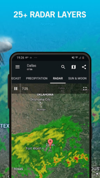 Herunterladen 1Weather Forecasts & Radar Wetter für Android Bildschirmfoto 4